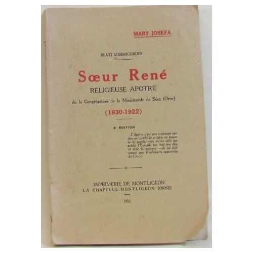 Soeur René Religieuse Apotre