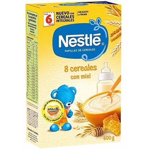 Porridge 8 Grains Entiers Avec Miel Et Bifidus + 6 Mois 