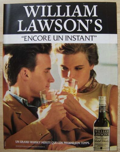 Publicité Papier - Scotch Whisky William Lawson's De 1990