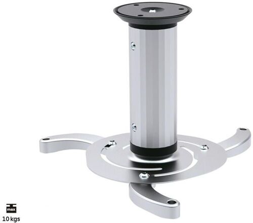 Support plafond vidéoprojecteur Maclean MC-515 Hauteur de 8 à 17cm 10kg max (Argent)
