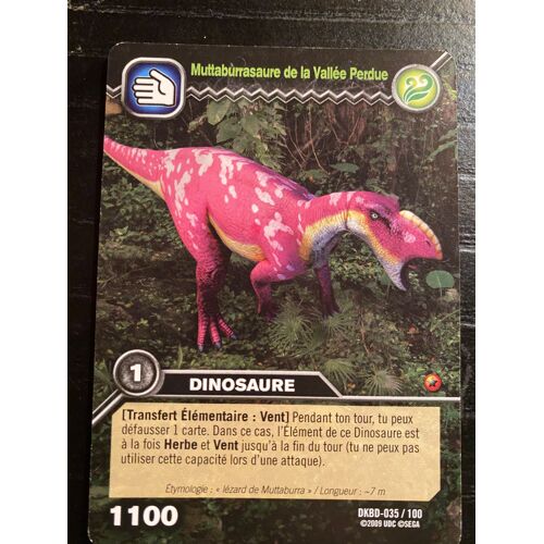Dinosaur King Carte Muttaburrasaure De La Vallee Perdue