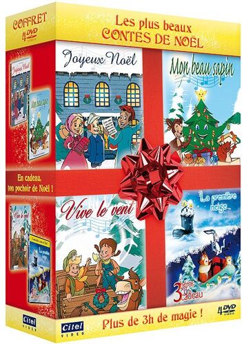 Les Plus Beaux Contes De Noël : Joyeux Noël + Vive Le Vent + Mon Beau Sapin + La Première Neige + 3 Héros Pour Un Cadeau - Pack