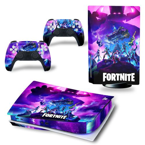 Autocollant Stickers de Protection pour Console Sony PS5 Edition Standard - - Fortnite (TN-PS5Disk-4795)