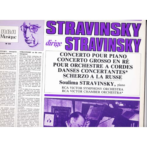 Stravinsky Dirige Stravinsky,Concerto Pour Piano,Concerto Grosso En Ré,Danses Concertantes....