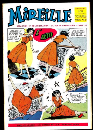 Mireille  N° 109 : L'auto