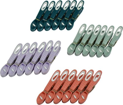 Pinces linge Essentielb bi-matière x24