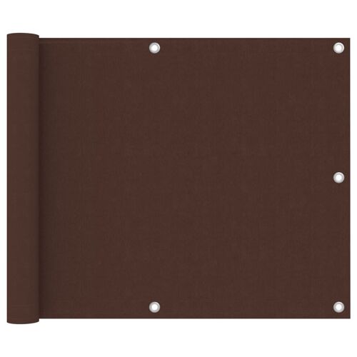 Vidaxl Écran De Balcon Marron 75x600 Cm Tissu Oxford