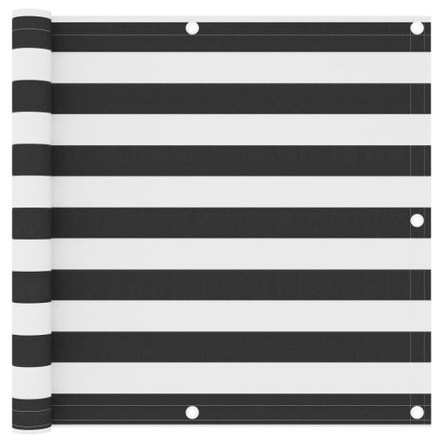 Vidaxl Écran De Balcon Anthracite Et Blanc 90x300 Cm Tissu Oxford