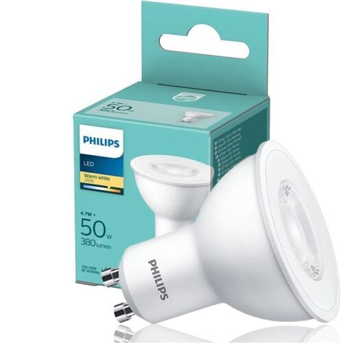 Ampoule Led Spot Gu10 4,7w 2700k 380lm 36° Philips