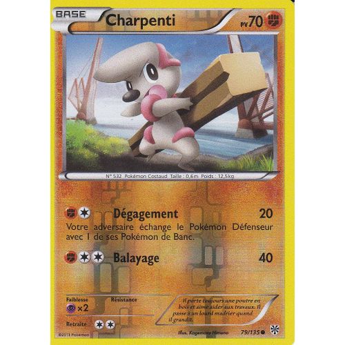 Carte Pokemon - Charpenti - 79/135 - Reverse - Tempete Plasma -