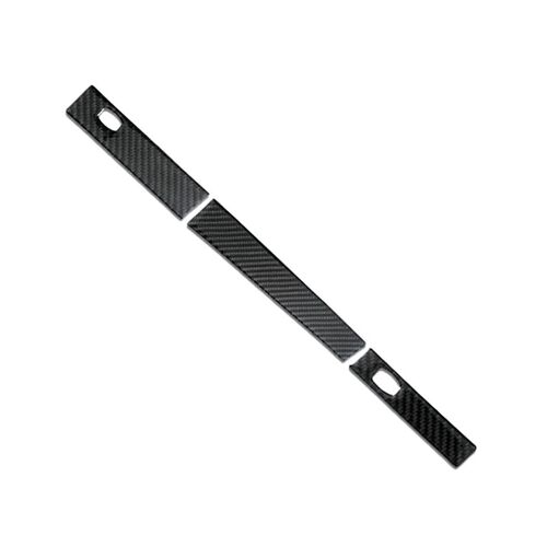 3pcs Car Carbon Fiber Co-Pilot Water Cup Holder Frame Decoration Cover Trim For 5 Series E60 2005-2