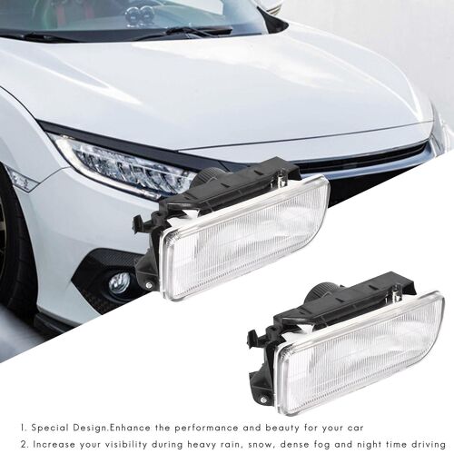 Car Front Bumper Fog Lamp Lens Lamp For E36 1992 1993 1994 1995-1998 H1 Without Bulb