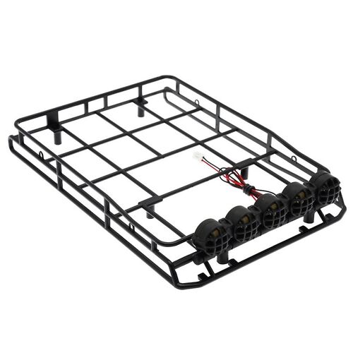 Luggage Carrier Roof Rack With Led Roof Light For Mn D90 D99s Mn98 Mn99s Mn-90 1/12 Rc Car Upgrade