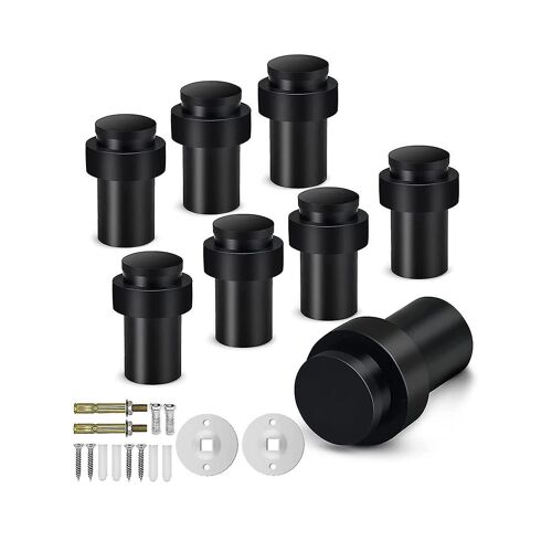 8pcs Door Stoppers-Floor Mounted Door Stop Stainless Steel Floor Door Holder Wall Protector Door St
