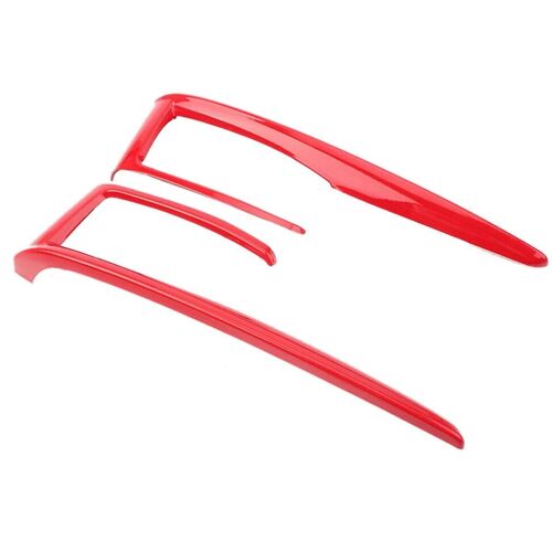 2pcs Voiture Rouge Changement De Vitesse Panneau Cadre Cadre Garniture Couverture Pour 10th Gen 2016 2017 2018 2019 2020 2021