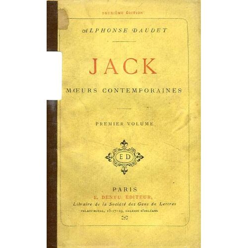 Jack, Moeurs Contemporaines, 2 Tomes