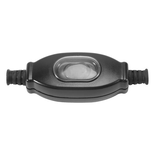 3A 250V 8mm Waterproof in Line Switch Cord Switch IP65 Round Wire Silver Contact Double Cut Switch