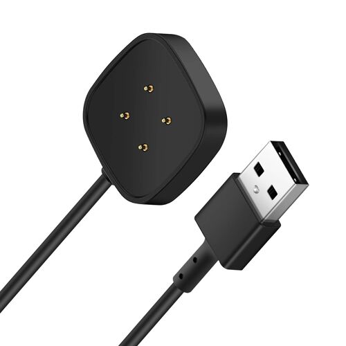 Chargeur Fitbit Versa 4 Et Versa 3, Fitbit Sense 2 Et Sense, 1m Noir