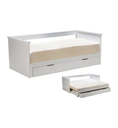 Camif - Lit rangement extensible Witney - Blanc