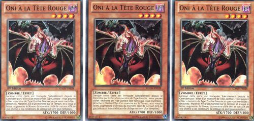 Oni A La Tete Rouge   X3  -  Gaov-Fr038
