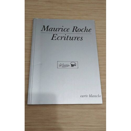 Maurice Roche "Écritures" Carte Blanche, 1986.