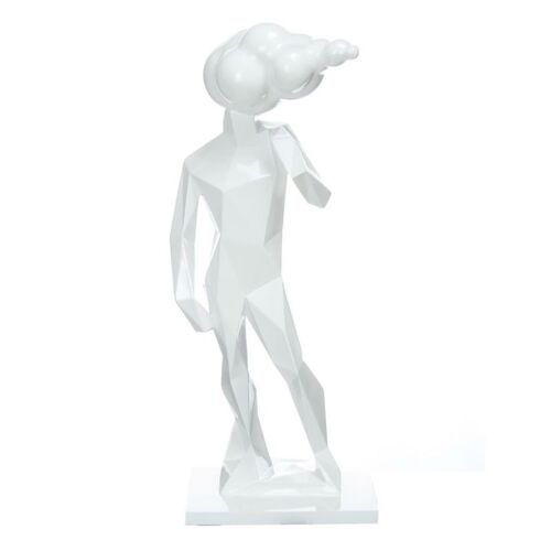 Statue Design "Sculpture Kenya" 56cm Blanc