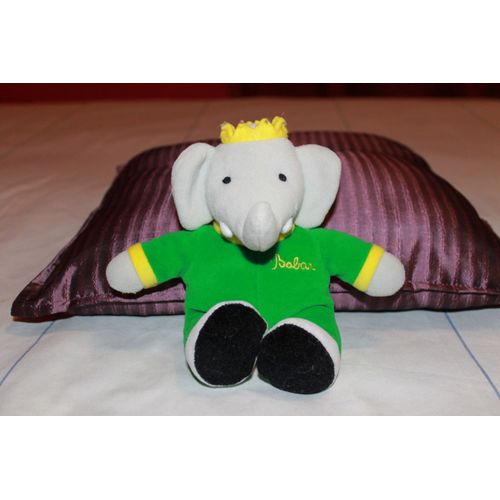 Peluche Doudou Hochet Babar 16 Cm