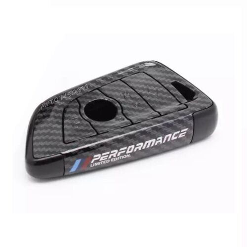 Étui De Clé Style Fibre De Carbone Pour Bmw X1 X3 X4 X5 F15 X6 F16 Serie 5 7 M5 G11 Coque De Clef ///M Performance "Édition Limitée"