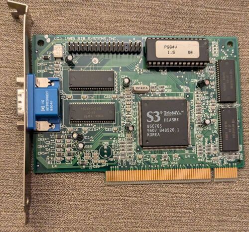 Carte vidéo Avec VGA Out : 1X0-0360-309 STB SYSTEMS INC Powergraph 64V 1.3 PCI 2MB VIDPCI009ACWW