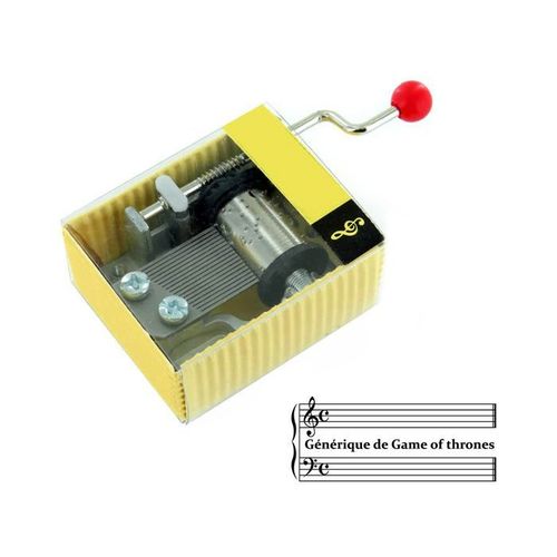Générique De Game Of Thrones (Ramin Djawadi) - Boîte À Musique / Mécanisme / Mouvement Musical À Manivelle Dans Une Boîte En Carton