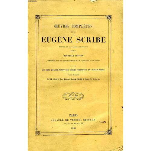 Oeuvres Completes De Eugene Scribe, Tome Ix