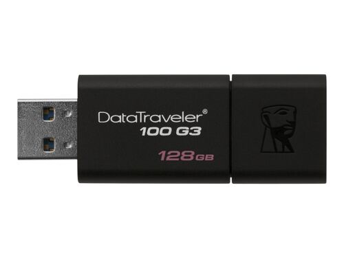 Clé USB 128 Go Kingston DataTraveler 100 G3 USB 3.0 noir