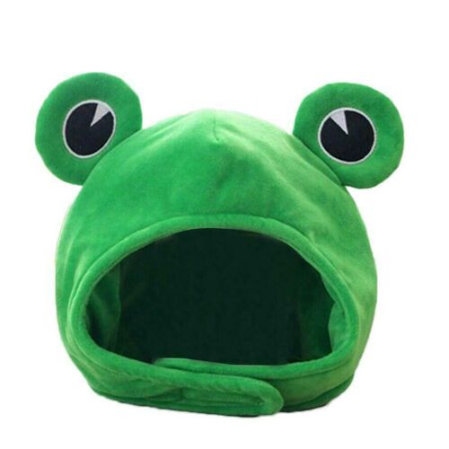 Dessin Animé Drôle Adorable Peluche-Grenouille Chapeau Cosplay Costume Habiller Chapeau