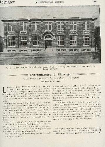 La Construction Moderne - N°32 - 8 Mai 1927 / La Reglementation De La Profession En Angleterre Et En Belgique - Bureaux D'etablissements Industriels A Maubeuge - Une Villa A Biarritz - ...