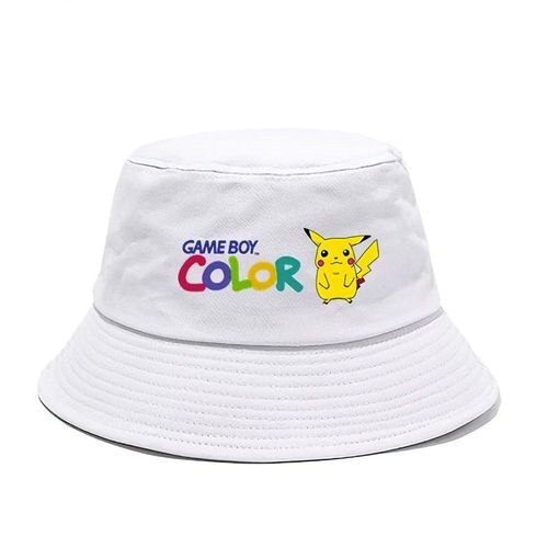 Chapeau Bob Gameboy Color Pokémon Blanc Adulte