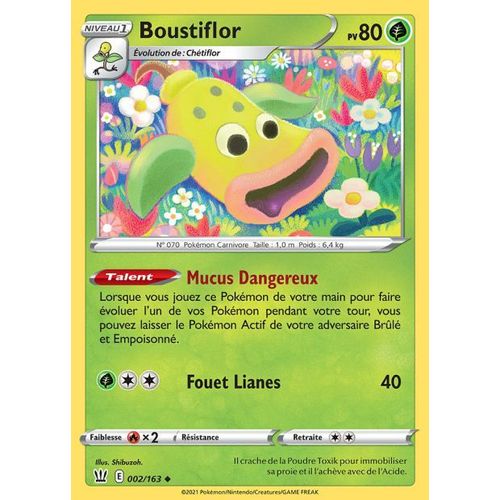 Carte Pokemon - Boustiflor - 002/163 - Epée Et Bouclier 5 - Styles De Combat