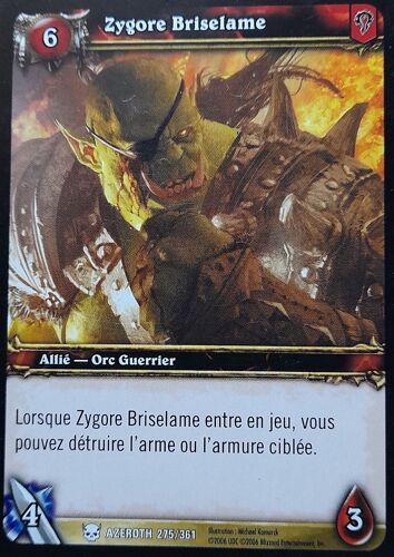 World Of Warcraft 6 Zygore Briselame 275/361