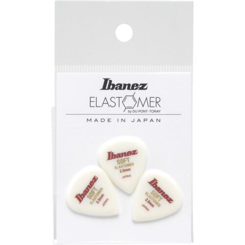 Ibanez Belj1st25 - 3 Médiators Elastomère - 2,5 Mm Souples