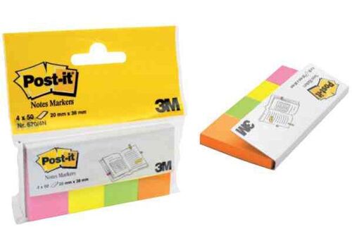 Marque-Pages Post-It Magic 671/3, 25 X 76 Mm, Couleur N¿On