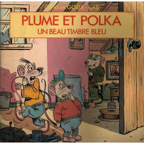 Plume Et Polka Beau Timbre Bleu