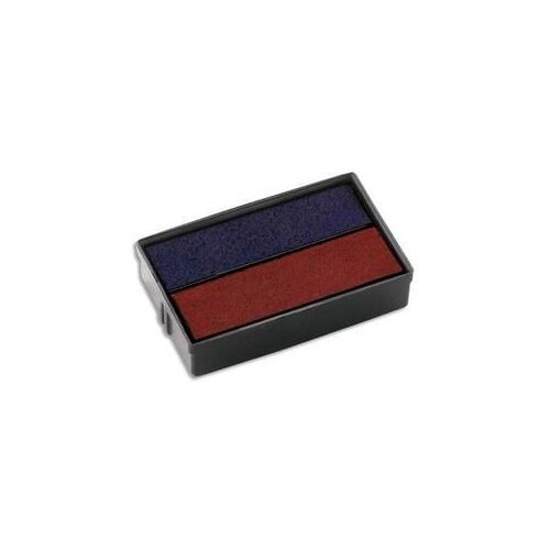 Colop Tampon Encreur Rechange E/10/2, Bleu/Rouge, 2 Pieces