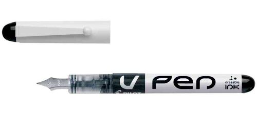 Pilot Lot De 12 Stylos Plume V-Pen Effacable, Couleur De L'encre: Bleu