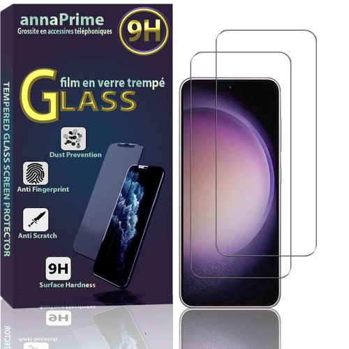 Lot / Pack De 2 Films Verre Trempé Pour Samsung Galaxy S23 6.1" Protection D'écran