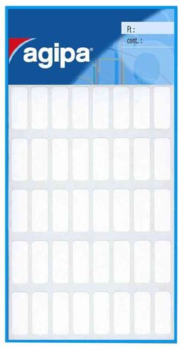 Agipa Lot De 12 Etiquettes Multifonctions 20 X 32 Mm Blanches Sachet De 70