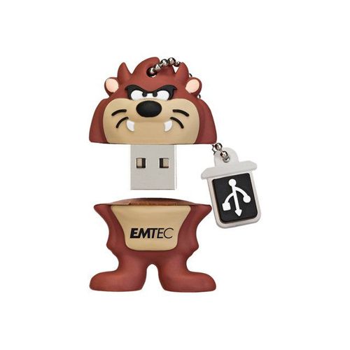Cle USB 2.0 EMTEC Looney Tunes Episode 1 L103 Taz 8Go Brun