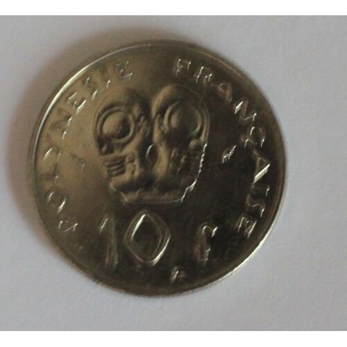 Pièce Polynésie Française 1985 10 Francs (I.E.O.M.) - Nickel  6 G  Ø 24 Mm - Km# 8