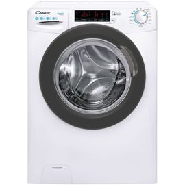 Machine à laver hublot Candy CSS1410TWMRE-47 - 60x58x85 cm (lxpxh) - 62 litres - 10 kg - 1400 tours/min - blanc/anthracite