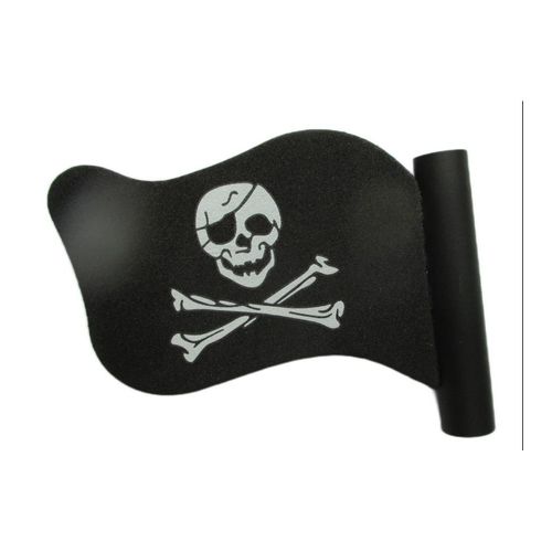 Decoration Antenne Voiture Logo Drapeau Pirate Noir Blanc