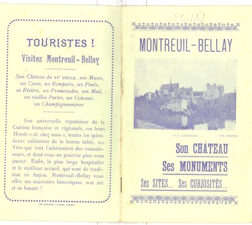 Montreuil-Bellay. Son Château, Ses Monuments, Ses Sites, Ses Curiosités ...