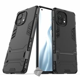 Housse Etui Coque Rigide Anti Choc Pour Xiaomi Mi 11 5g + Verre Trempe - Noir